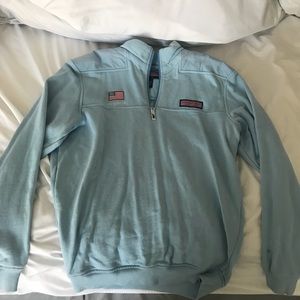 Vineyard vines blue quarter zip sweatshirt